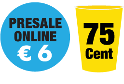 Presale online 7 / Drinks 75 cent